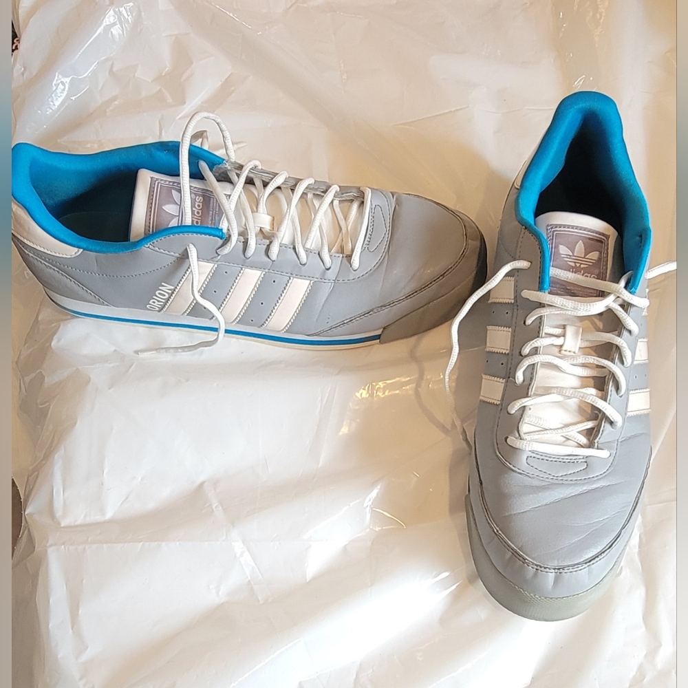 Adidas Orion Grey White and Blue 13